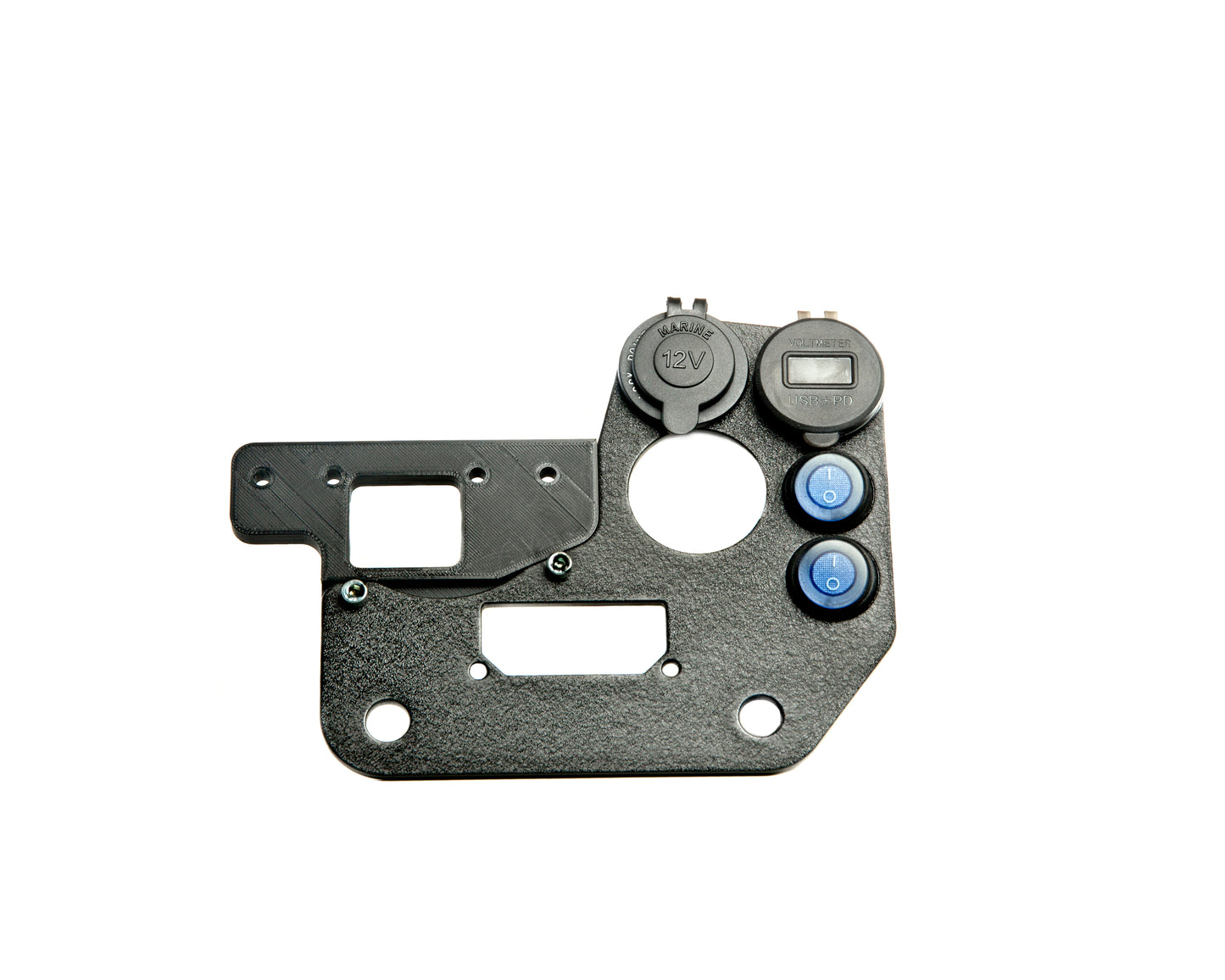 DR650 Dash w/ USB Charging Ports, Voltage Gauge, and Rocker Switches
